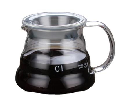 China China Factory Supply Viable Clouds Shape Grace High Borosilicate Glass Coffee Pot for sale