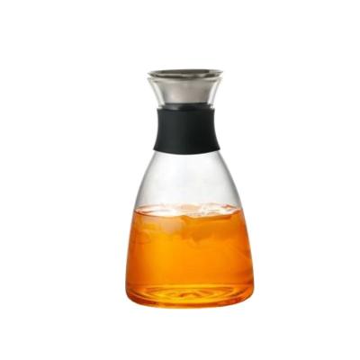 China Factory Price Modern Creative Custom Large Borosilicate Glass Cold Water Jug With Filter for sale