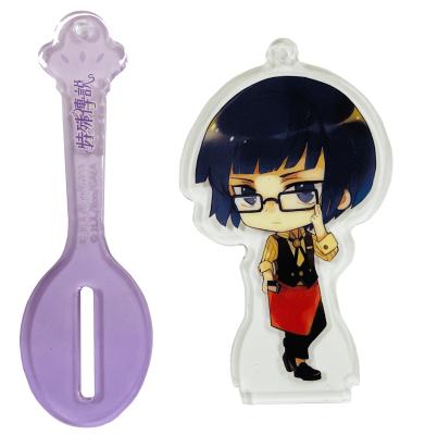 China Offset Printing Anime Character Acrylic Comic Figure Stand Up Custom Plastic Standee UV Printed Key Chain for sale