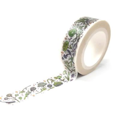 China DIY Pattern Craft Waterproof Decorative Adhesive Washi Tape Decorative Colorful Washi Tape for sale