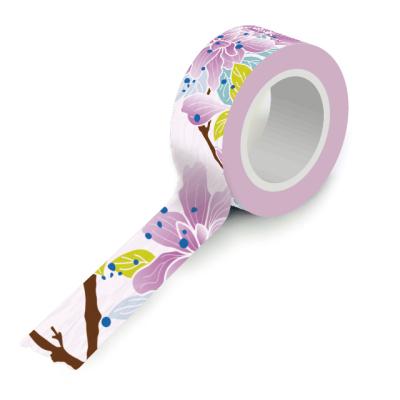 China Waterproof Flora Japanese Washi Rice Tape Custom Printing Masking Paper Adhesive Decorative Tape for sale