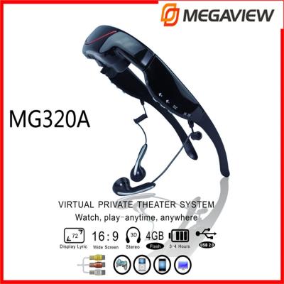 China Mobile Theatre Full HD 1080P Video Glasses Play Game With PS2 , PS3 , Xbox , Wii for sale