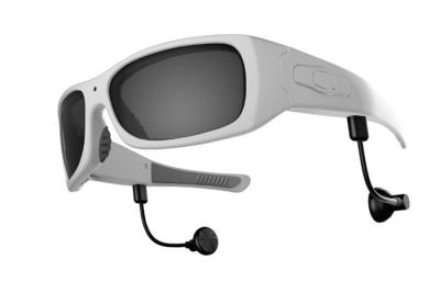 China White Frame 1280 x 720p HD Video Camera Glasses For Bicyling , Fishing , Travelling , Hunting for sale