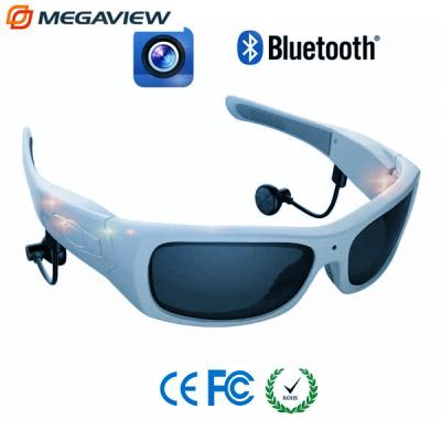 China Blue Frame Outdoor Sport Mini Hidden Camera Glasses High Definition for sale