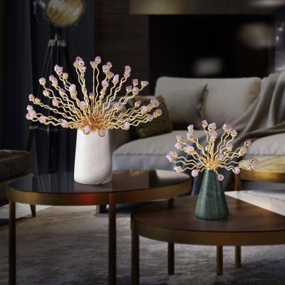 China Contemporary European Ornaments Natural Crystal Decor Postmodern Hotel Villa Furnishings Display Items Living Room Bedroom Accessories for sale