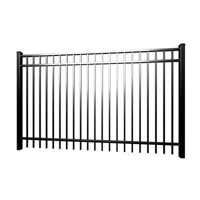 China Sustainable Spear Top Tubular Wall Fence Iron Ornaments Fencing Designs for sale