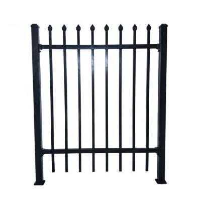 China Sustainable Black Powder Coated Aluminum Flat Surface Fence &Spear For Garden for sale