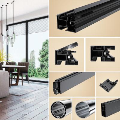 China Durable Metal Tapes Rings Rail Curtains Frames Tracks Rod Hook Blinds Curtain Accessories Decoration Poles for sale