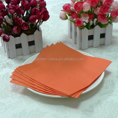 China 100% Tissue Paper Wood Pulp Tissue Paper Napkins Virgin Type Salmon Color Paper Napkins Servietten Napkins for sale