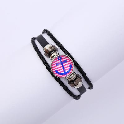 China High Quality New Arrival Zodiac Leather Bracelet Braided Multi Layer Bracelet Beaded Bracelet For Gift for sale