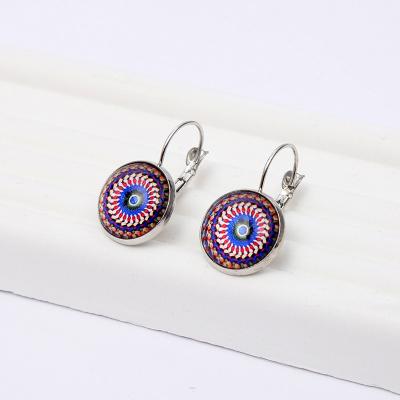 China High Quality Personalized Cute Girls Fashion Earring Simple Designs Plated Colorful Earring Stud for sale