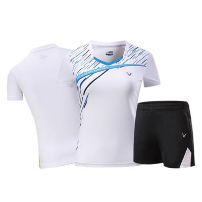 China Custom Sport Sets Wear Men Women Quick Dry Badminton Wear Training To Clothe for sale