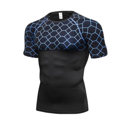 China Customized Wholesale Customized Breathable Mens Fitness Running High Elasticity Running Sports Wear / T Shirts for sale