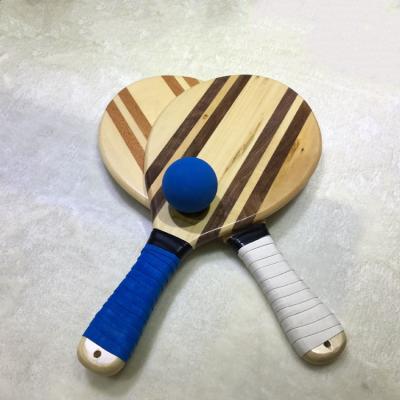 China Outdoor Game Custom Fashion High End Wooden Beach Tennis Paddle/Racket/Racket for sale