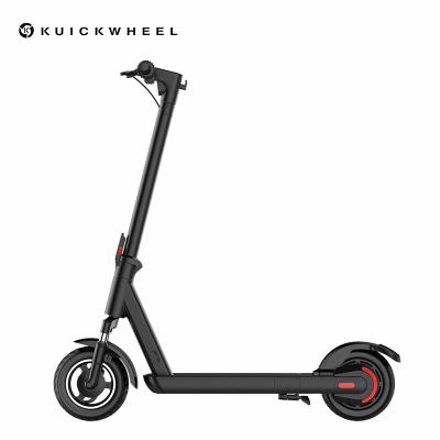 China Kuickwheel 2021 Unisex S1-C 10 Inch Long Range 350W/500W Adult Foldable Electric Kick Scooter Black Black for sale