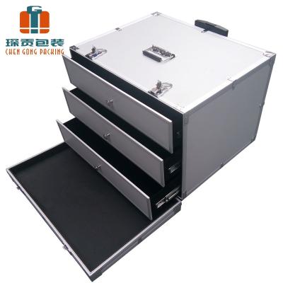 China Sturdy and Customizable Aluminum Tool Box with Drawers for sale