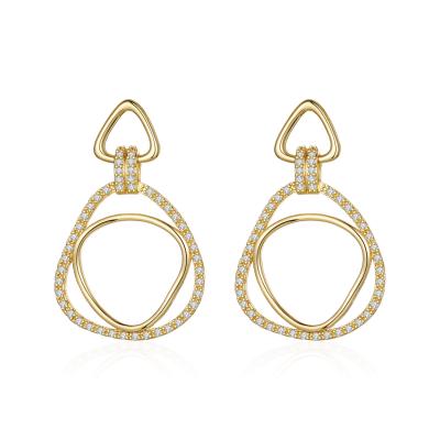 China Geometry Environmentally Friendly Combination Female Earrings Simple And Generous Temperament Collocation Dress Banquet for sale