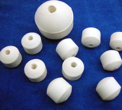 China Good Hardness 99% Alumina Ceramic Ball With One Hole for sale