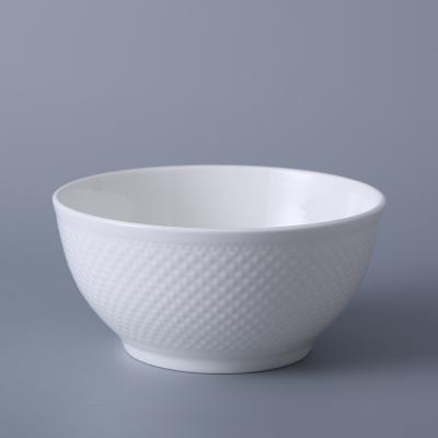 China Sustainable Wholesale Nordic Ceramic Bone China Salad Bowl Sourcing Restaurant for sale