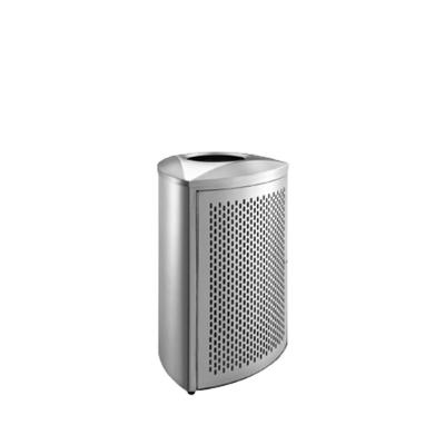 China Outdoor Outdoor Metal Stainless Steel Recycle Trash Bin / Garbage Bin For Park for sale