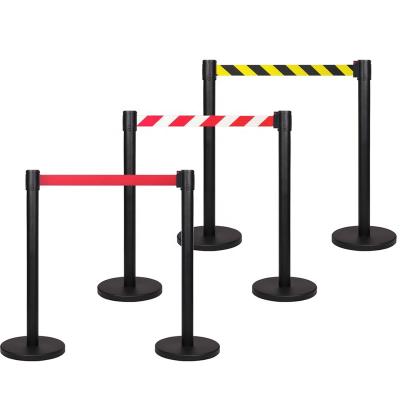 China Multitudes High Quality Crowd Control Traust Puntales De Retractable Belt Barriers For Line Premium Style 2.3m Length/4.8cm Width for sale