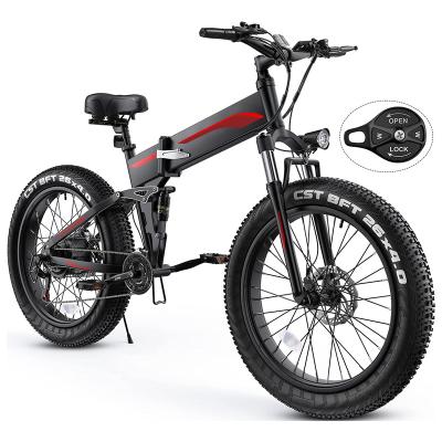 China EU USA Alloy Fat Sonw Warehouse 26inch Tire Aluminum City Road Electric Folding Bike Cheap Other E Bike For Adult Electric Bicycle Frame Kit for sale