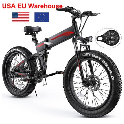 China 2022 New Aluminum Alloy US EU Vintage Super Electric Hybrid Bike Fat 26 Inch 500W Ebike 48V 10AH Long Range E Bike for sale