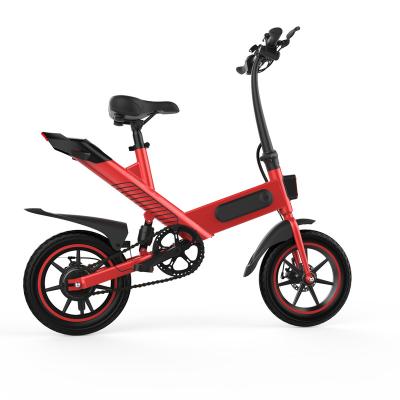 China 14 Inch EU Shipping Aluminum Alloy Fast Warehouse Mini Air Tire 350W Folding Motor Children Kids Bikes 10Ah Electric Bicycle Bike for sale