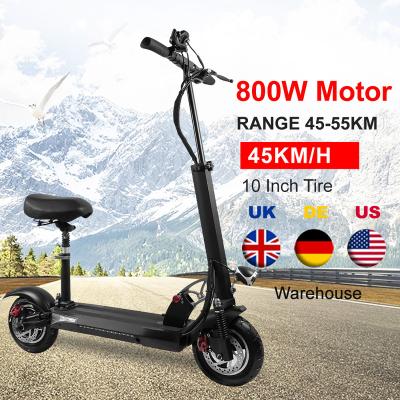 China EU USA Warehouse 800W Unisex Power Folding Adult Electric Scooters 15Ah Battery 45KM/H Speed ​​Kick E Scooter Motorcycles for sale