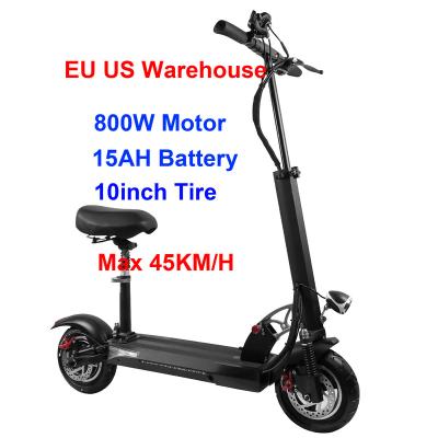 China Warehouse Unisex Good Quality 800w Electric Scooter EU USA Powerful 10inch Scooters With Seat Best Adult Electric Scooters Motorcycles for sale