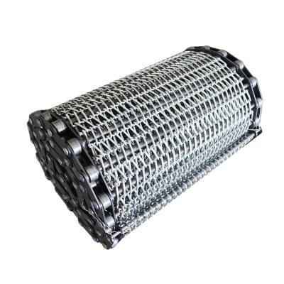 China Food Grade Stainless Steel Wire Mesh Conveyor Belts Chain Link Heat Resistant Conveyor Belts for sale