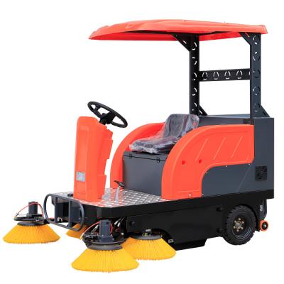 China Metal Rust Removal Semi Closed Drive 12000 Square Meters Per Hour Road Sweeper Cleaning Machine With Dust Reducing Function for sale