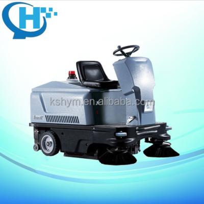 China Concrete Cordless Critical Cleaning Factory Warehouse/Commercial Workshop No Residue Battery Automatic Ride-On Automatic Roller Brush Floor Road Sweeper Brushes for sale