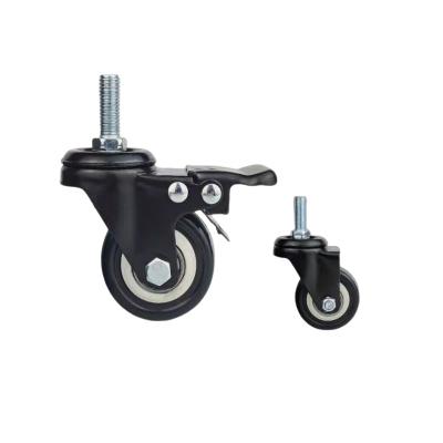 China swivel & Factory Specialized Rigid Customize Industry Caster Wheels 3/4/5 Inch Insert Caster Wheels Rubber Caster PVC PU Tpr Wheel Brake for sale