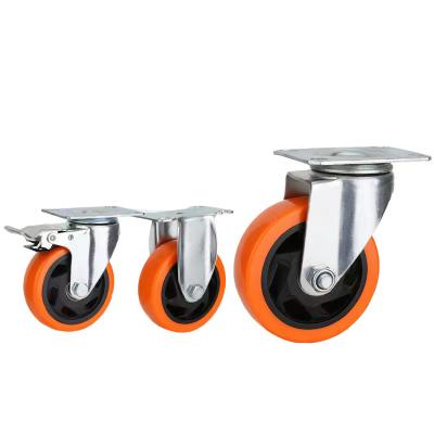 China swivel & 2.5/3/4/5 Inch Rigid Custom Solid Caster Wheels For Trolley Cart for sale