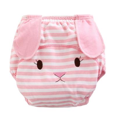 China Printed Washable Reusable Cotton Diaper Toddler Baby Potty Training Pants for sale