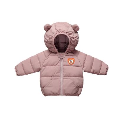 China Autumn and winter new children's breathable ear down cotton coat baby short coat for sale