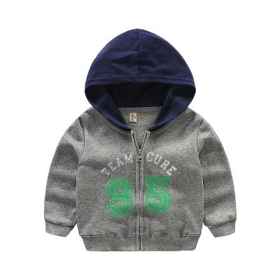 China Breathable Spring&Autumn Toddler Boy Classic Hoodies Soft Full Zipper Hooded Sweatshirts for sale