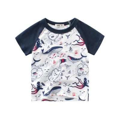 China Children's T-shirt Summer Boys T-shirt Fashion Motion Project Basketball Printing Girls T-shirt Breathable for sale