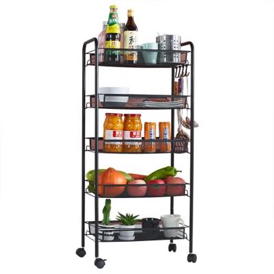 China Waterproof / Sturdy / Movable Multi-Layer Bathroom Kitchen Trolley Mobile Storage for sale