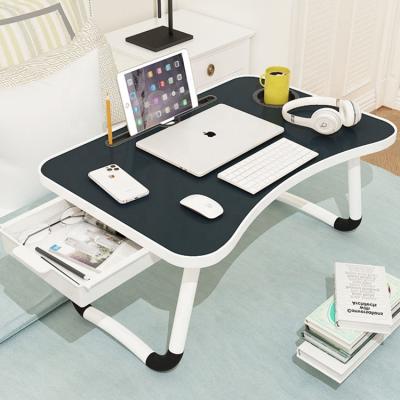 China Bed Laptop Table Tray Overlay Drawer Collapsible Foldable Adjustable Folding Desk for sale