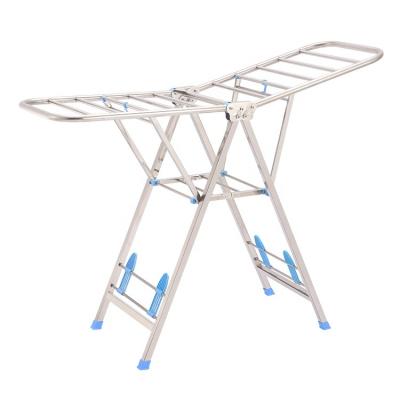 China Eco-Friendly Collapsible Mannequin Eco-Friendly Outdoor Large Stand Airer Folding Laundry Wing Rack Cloth Drying Rack for sale