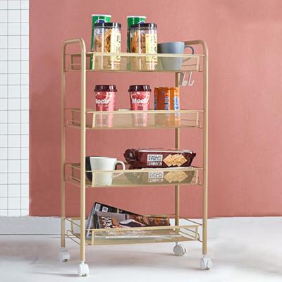 China High Quality Waterproof/Sturdy/Mobile Food Cart Cabinet Kitchen Serving Home Storage for sale