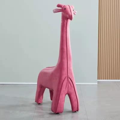 China Cute Animal Giraffe Stool (The Other) Kids Living Room Furniture Adjustable Multi-Function Stool Storage Stool for sale