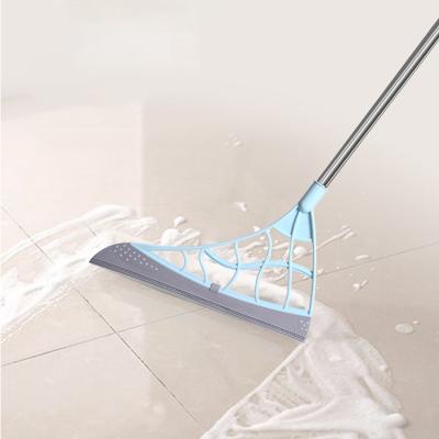 China Durable Sweep and Wipe Magic Silicone Broom Wiper 3 in 1 Magic Mop Floor Cleaner Mop for sale