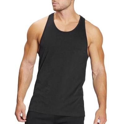 China Wholesale Custom High Quality Casual Cotton Gym Tops Men's Sports Vest Sleeveless Tank Tops for sale