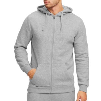 China Anti-wrinkle OEM Hoodie Sweatshirt Clothing Long Sleeve Custom Printed Men Refine Full Zip Up Hoodies for sale