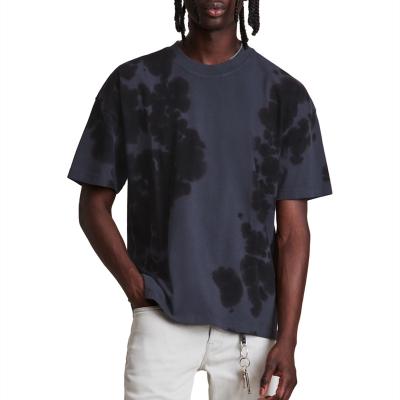 China New Arrivals Mens Fashion Stylish QUICK DRY Tie Dye Loose T Shirt, Cotton Vintage Oversized Custom Washed T Shirt for sale