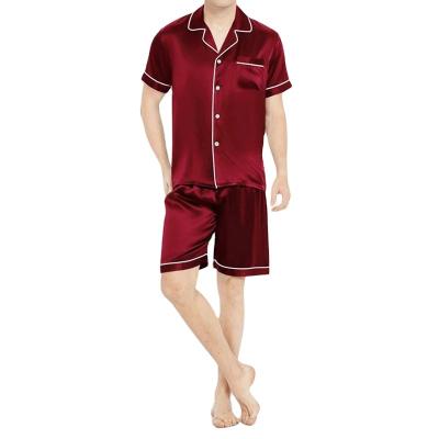 China 2022 summer new fashion shorts custom made high quality QUICK DRY girdle soft sleep men's pajamas two-piece set for sale