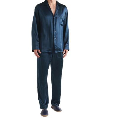 China New QUICK DRY Casual Lounge Men's Stain Silk Pajama Set,Sexy Satin Soft Nightgown Casual Lounge Pajamas Nightgowns Set Sleepwear for sale